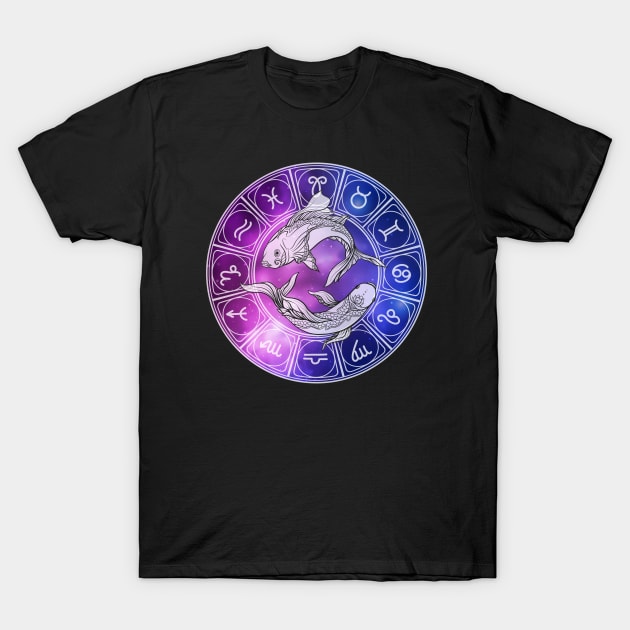 pisces zodiac sign T-Shirt by CreativeShirt